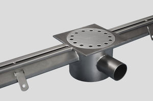 Calha De Escoamento Com Grelha 1480 Inoxsystem S r l Com Fenda 