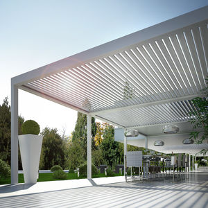 pérgola apoiada em parede