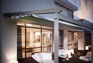 pérgola apoiada em parede