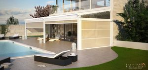 pérgola apoiada em parede