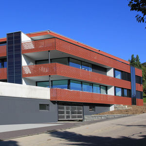 guarda-corpo em fibra de madeira