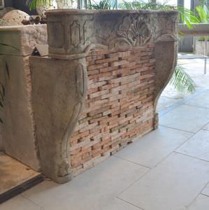 moldura para lareira de estilo Luís XV 1