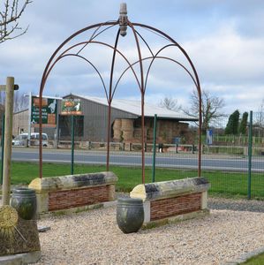 gazebo em ferro forjado