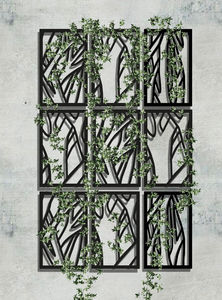 treliça de jardim para parede verde