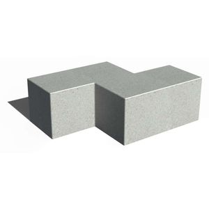 banco para espaço público de design minimalista 1