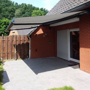 toldo reto de braço pivotante