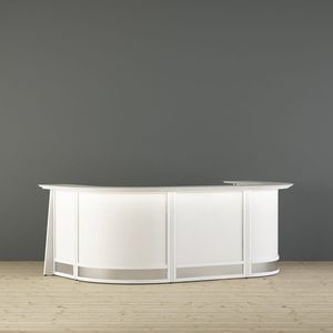 balcão de recepção curvo 1