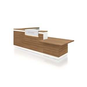 balcão de recepção em laminado melamínico 1