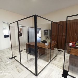 divisória de ambiente em aço inoxidável