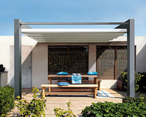 pérgola apoiada em parede