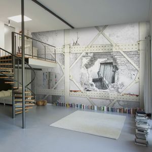 papel de parede de estilo industrial 1