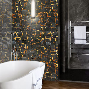 painel decorativo em mármore / de revestimento / para piso / para ambiente interno
