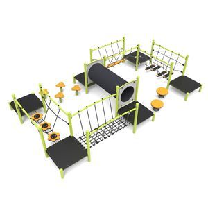 circuito de obstáculos para parque infantil