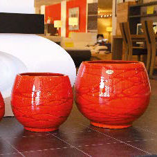 vaso de jardim em terracota