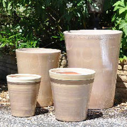 vaso de jardim em terracota