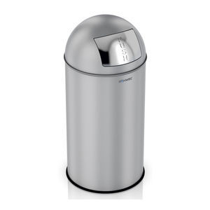 cesto de papéis em inox escovado 1