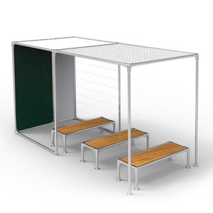 banco para espaço público contemporâneo