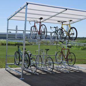 abrigo para bicicletas em aço