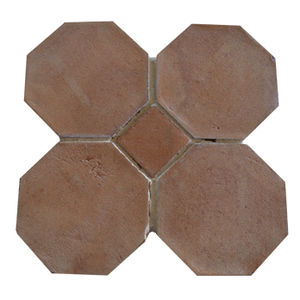 revestimento hexagonal em terracota