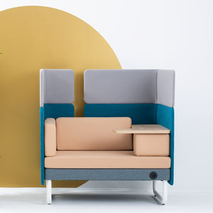 sofá modular / contemporâneo / em tecido / da linha comercial
