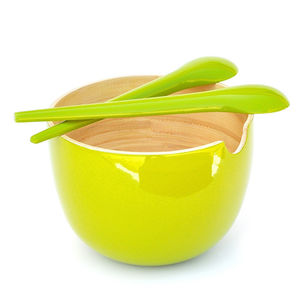 saladeira em fibra de bambu