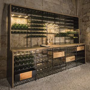 rack para garrafas de embutir