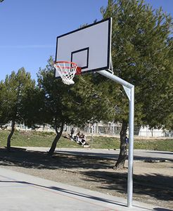 tabela de basquete para ambiente externo