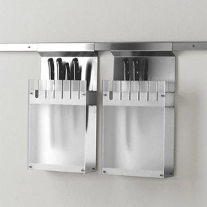 porta-facas em aço inoxidável 1