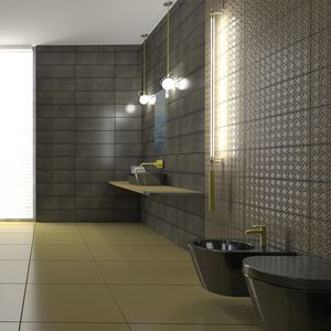 ladrilho para ambiente interno / de parede / de lava / retangular