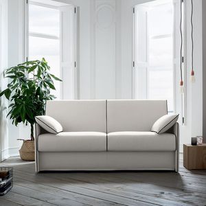 sofá cama / contemporâneo / em tecido / de 2 lugares
