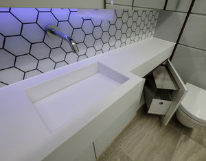 tampo de banheiro em Silestone®