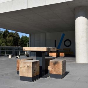 mesa de piquenique contemporânea