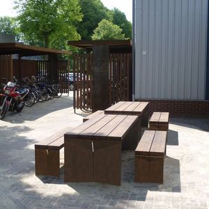 mesa de piquenique contemporânea