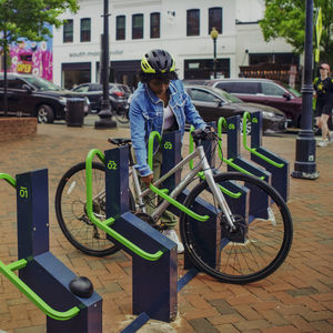bicicletário de piso