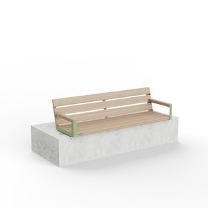 banco para espaço público em aço termolacado 1