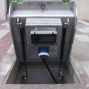 balizador retrátil embutido no piso 1