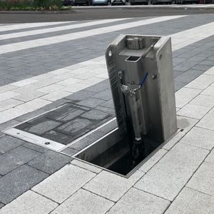 balizador retrátil embutido no piso 1