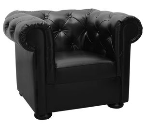poltrona Chesterfield / em couro / para hotel / para escritório
