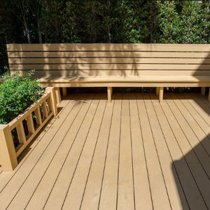 tábua de deck em madeira plástica 1