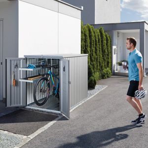 abrigo para bicicletas em aço 1
