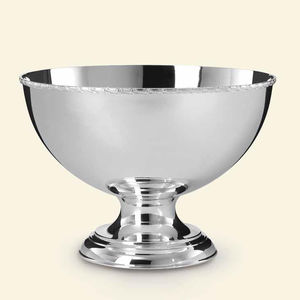 balde para champanhe em metal prateado