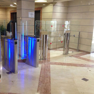 catraca de portas retráteis para controle de acesso automático 1