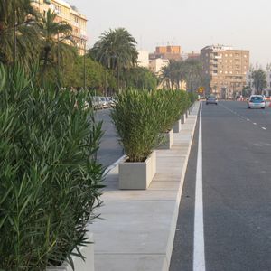 floreira em concreto