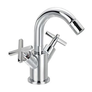 misturador bicomando para bidê / de pousar / em metal cromado / em latão cromado