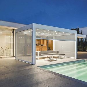 pérgola apoiada em parede