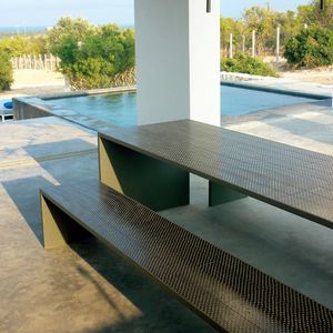 banco de jardim contemporâneo