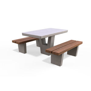 mesa de piquenique contemporânea