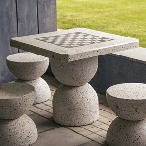 Mesa de xadrez 2 pessoas - concreto em RFA, CAD (465.47 KB)