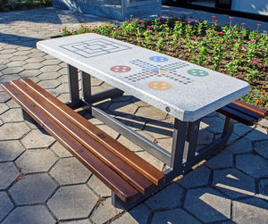 mesa de xadrez para ambiente externo