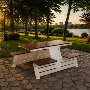 conjunto de mesa e bancos contemporâneo 1